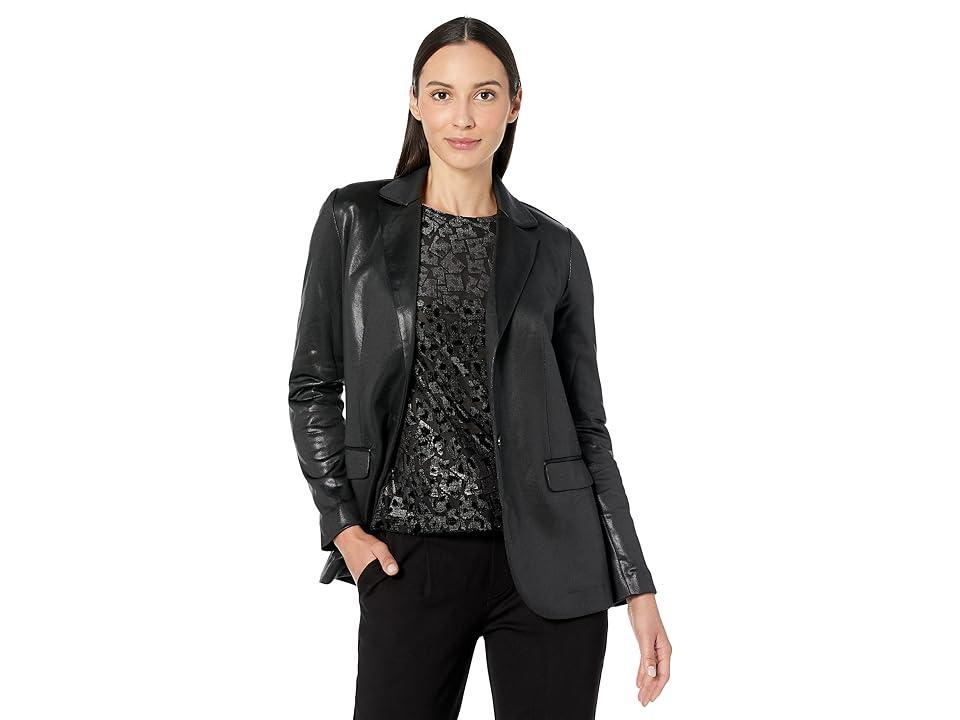 Elliott Lauren Trailblazer Coated French Terry Boyfriend Blazer Women's Clothing Product Image