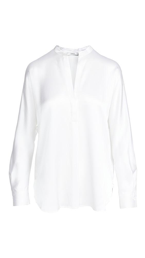 Vince Band Collar Blouse | Shopbop Product Image