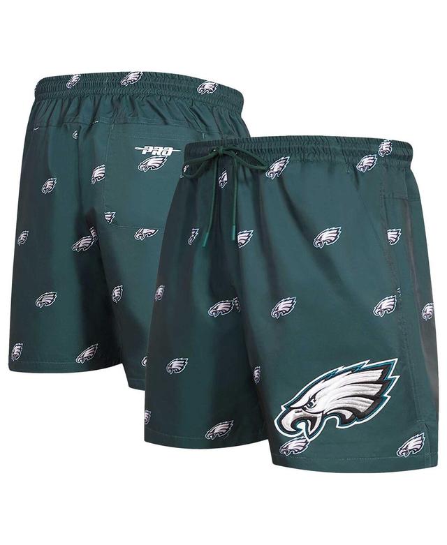 Mens Pro Standard Midnight Green Philadelphia Eagles Allover Print Mini Logo Shorts Product Image