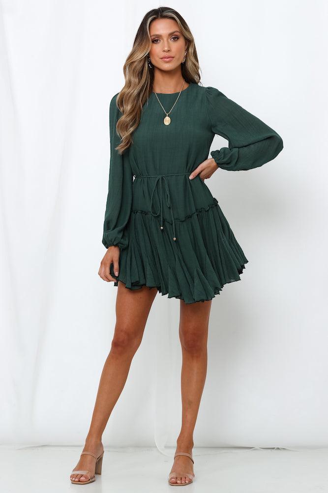 Once In A Blue Moon Dress Green Product Image