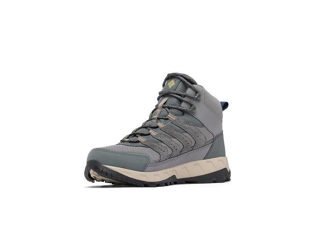 Columbia Strata Trail Mid Wp (City Grey/Savory) Men's Shoes Product Image