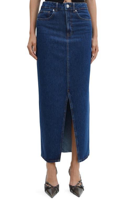 MANGO - Slit denim skirt - 3XL - Women Product Image