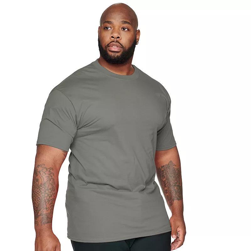 Big & Tall Hanes Beefy-T Tee, Mens Grey Product Image