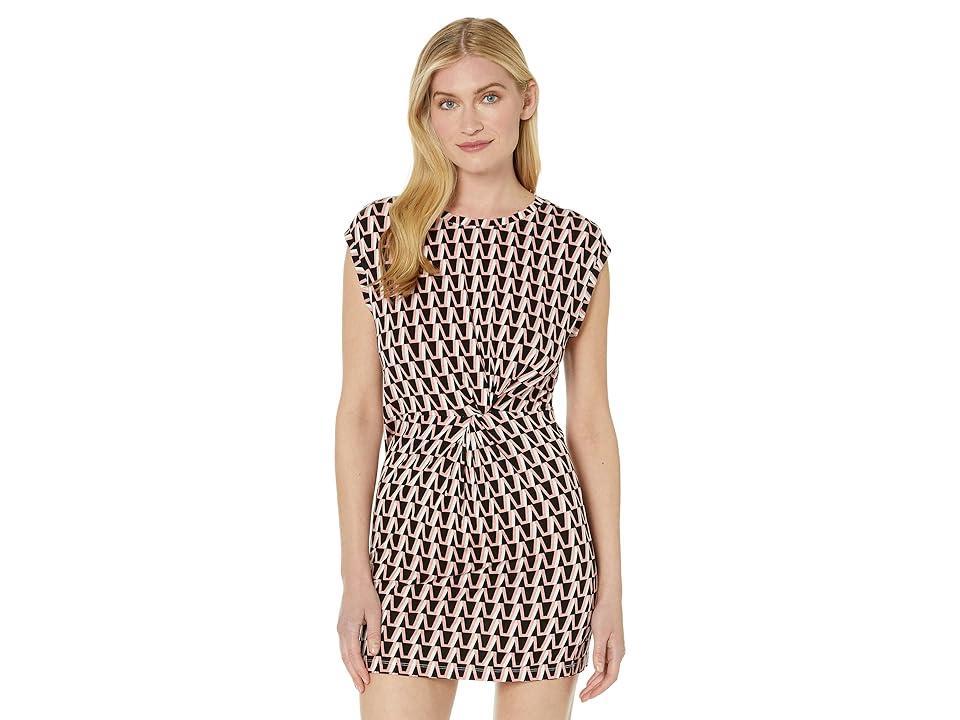 Sanctuary Twisted Waist Bodycon Dress (Flamingo Geo) Women's Dress Product Image