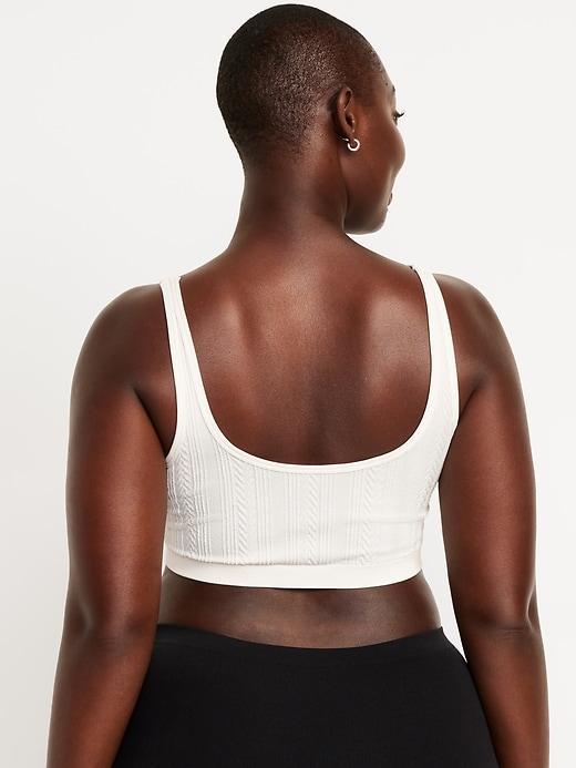 Seamless Cable-Knit Bralette Product Image