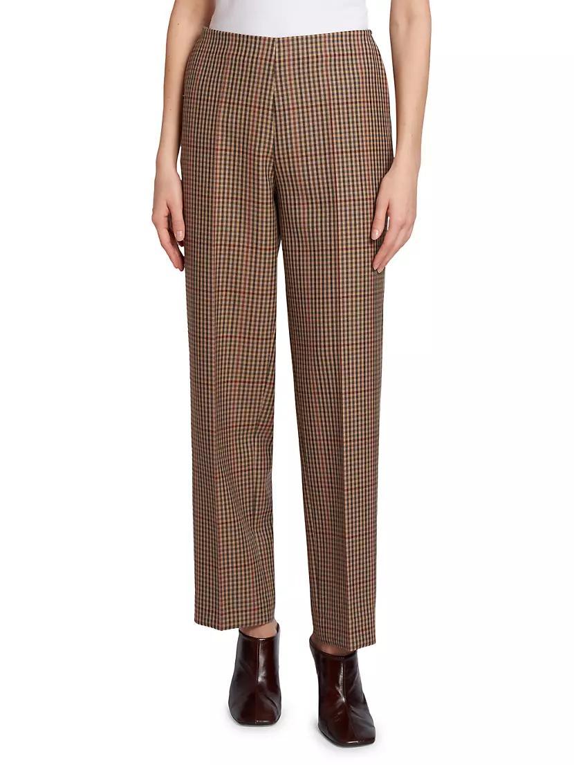 Prati Plaid Wool Pants Product Image