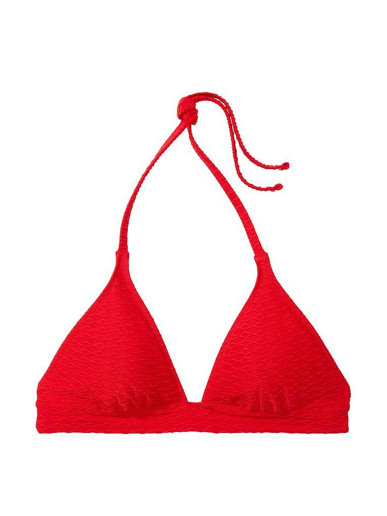 Mix & Match Removable Push-Up Halter Bikini Top Product Image