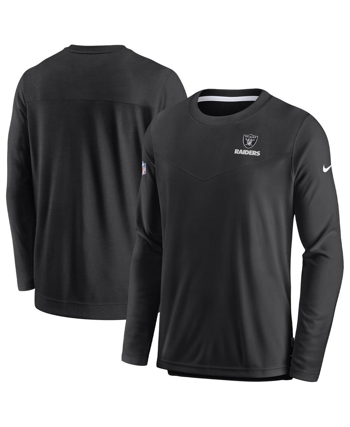 Mens Nike Black Las Vegas Raiders Sideline Lockup Performance Long Sleeve T-shirt Product Image