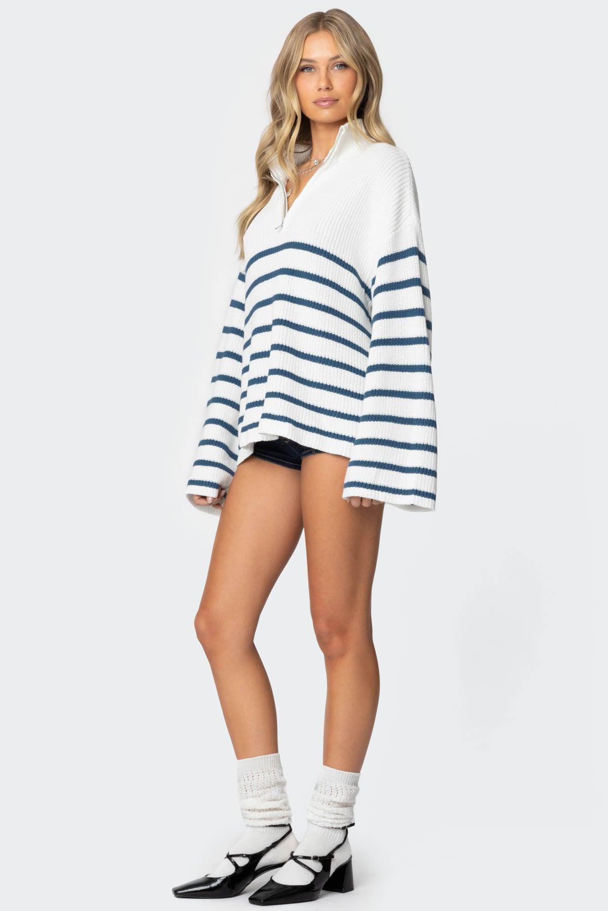 Oversized Quarter Zip Sweater Product Image