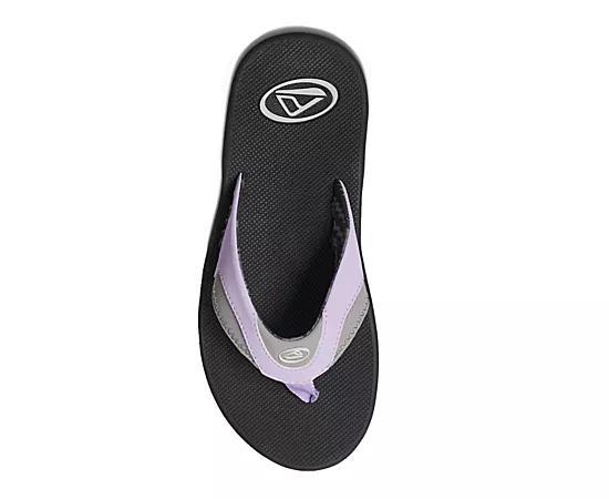 Womens Reef Fanning Sandal - Gray / Purple Product Image