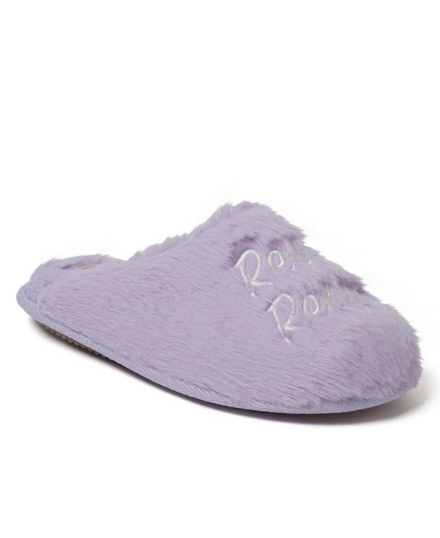 Womens Dearfoams Bailey Faux Fur Scuff Slippers Product Image