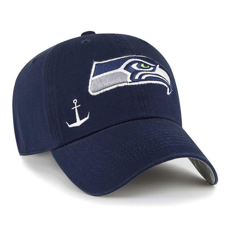 Womens 47 College Seattle Seahawks Confetti Icon Clean Up Adjustable Hat, Blue Product Image