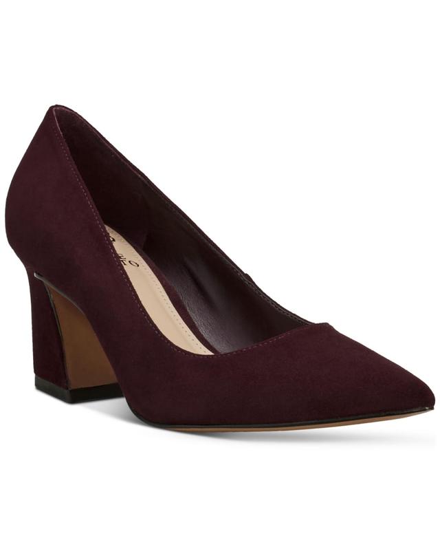 Vince Camuto Womens Hailenda Pointed-Toe Flare-Heel Pumps Product Image