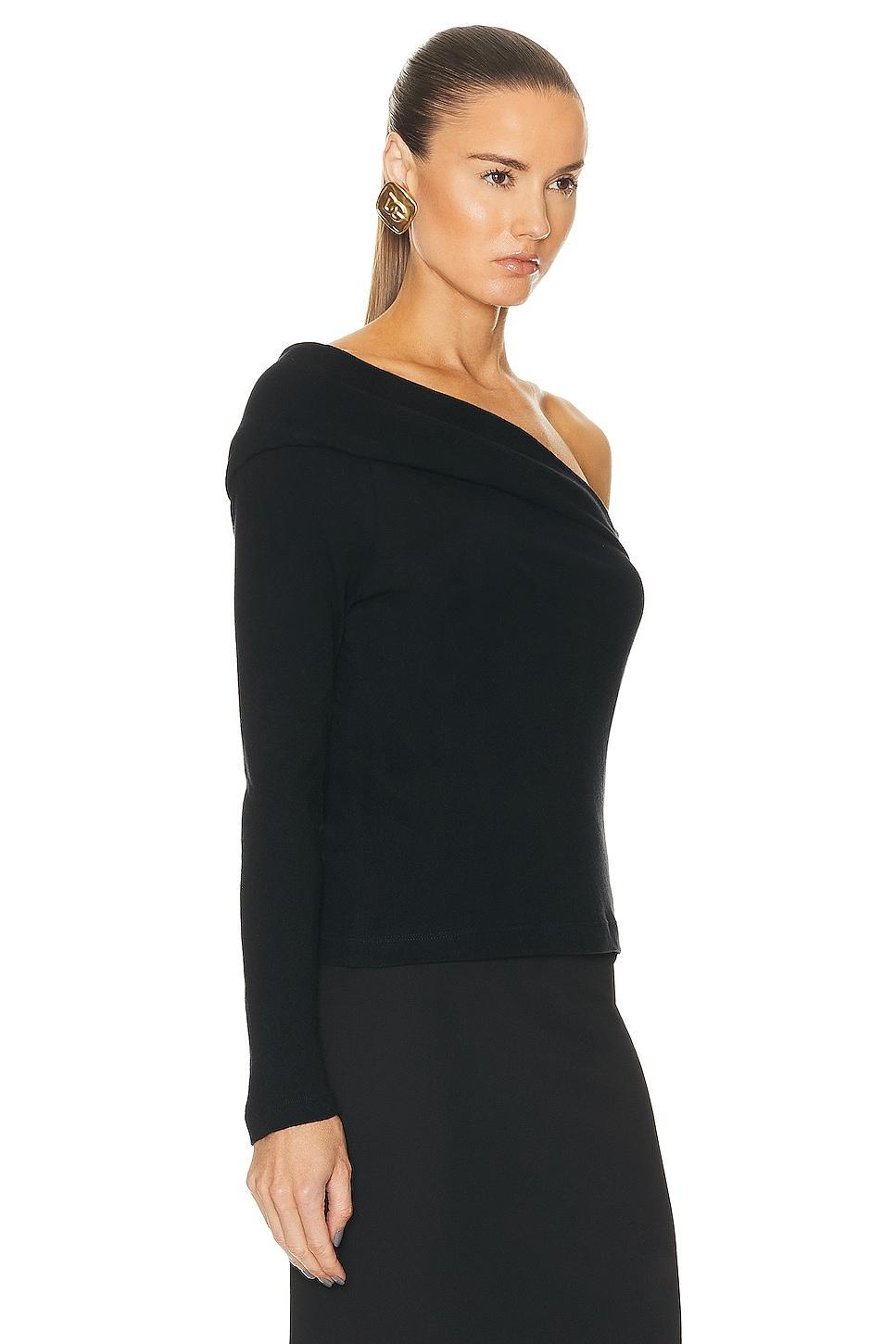 Enza Costa Cashmere One-shoulder Top Product Image