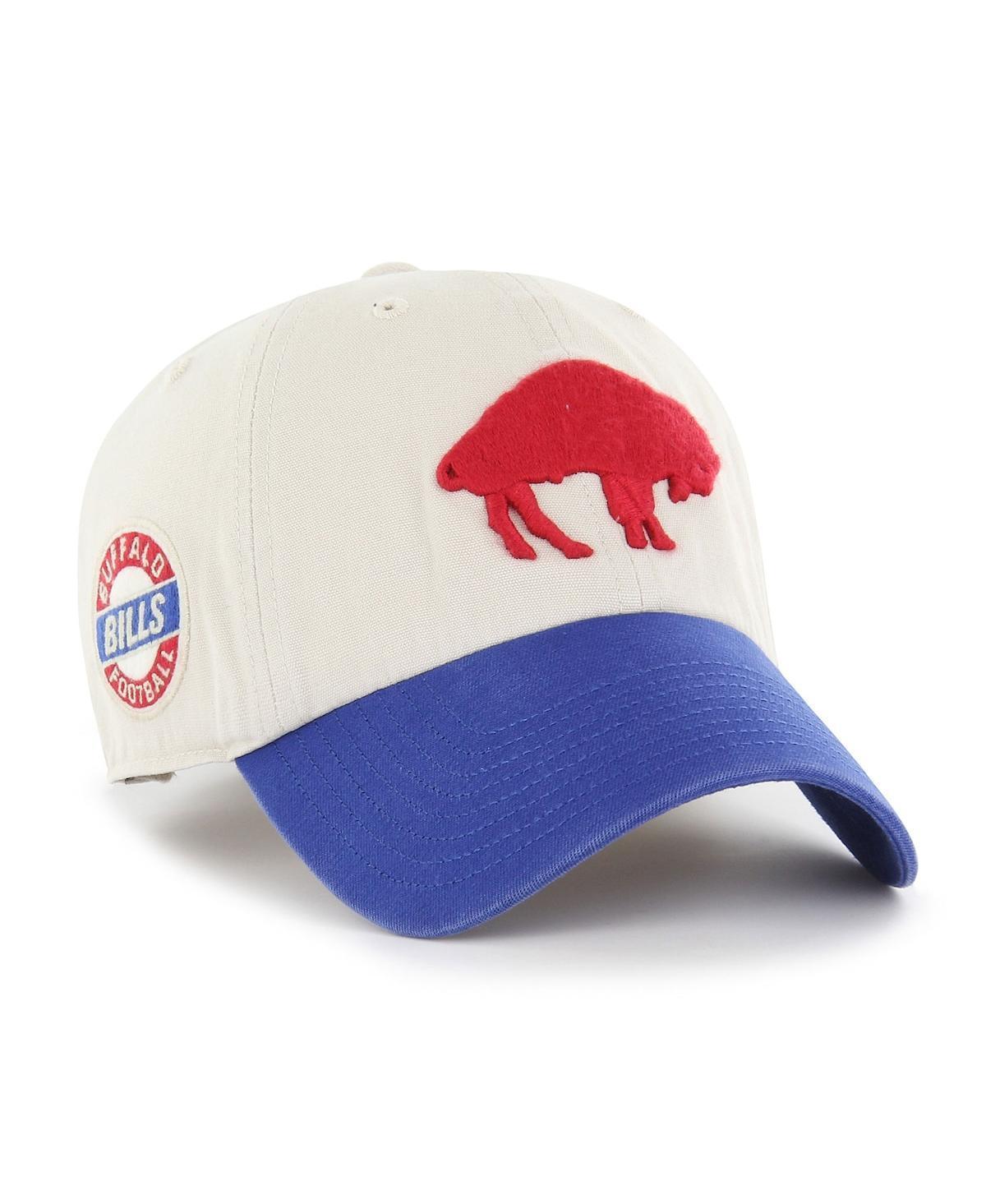 Mens 47 Cream/Royal Buffalo Bills Sidestep Clean Up Adjustable Hat Product Image