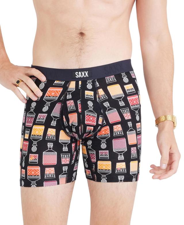 Saxx Mens Vibe Xtra Slim-Fit Printed Boxer Briefs Product Image