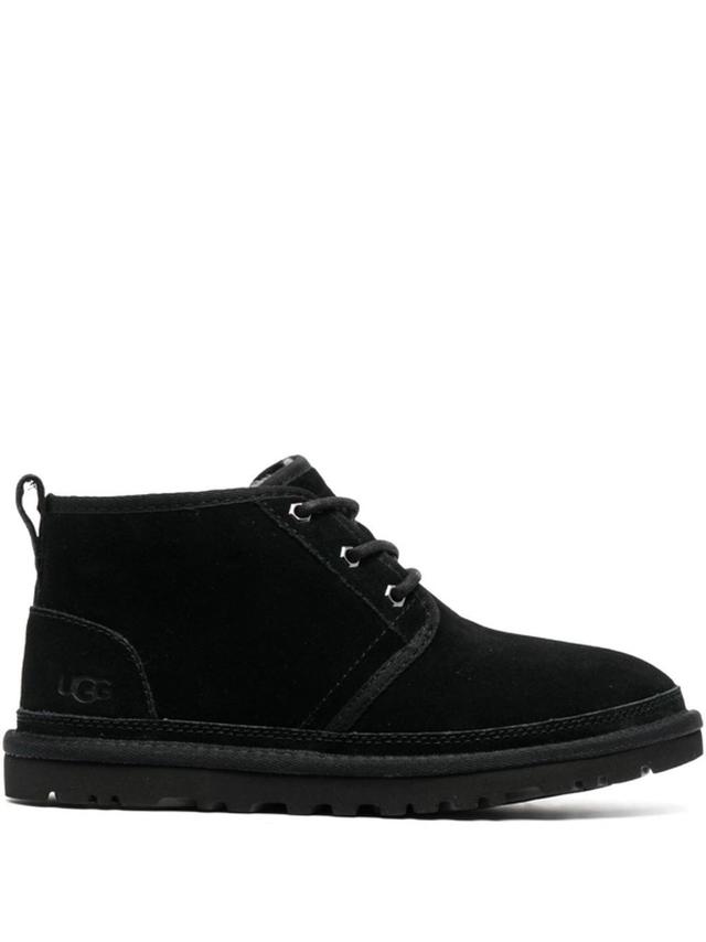 UGG Neumel Logo-debossed Suede Chukka Boots In Black Product Image