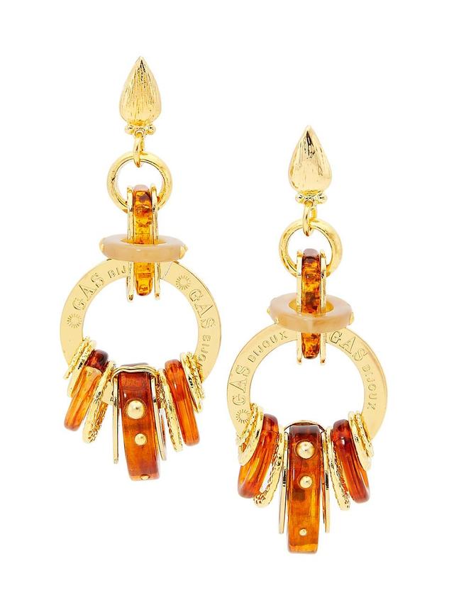 Womens Prato Goldtone & Acetate Drop Earrings Product Image