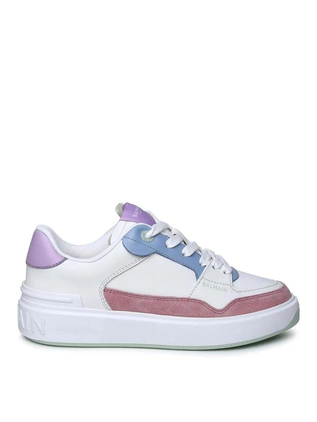 Multicolor Leather Sneakers In Multicolour Product Image