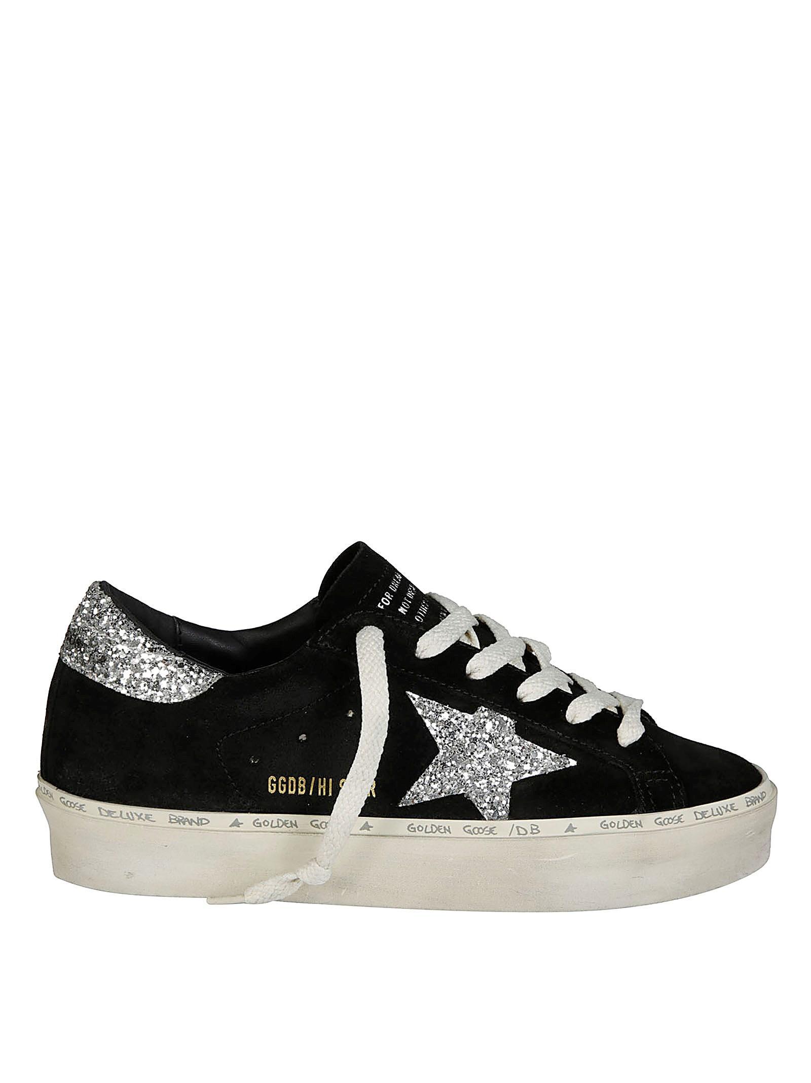 Deluxe Brand Hi Star Glittered Sneakers In Black Product Image