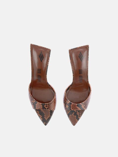 ''Ester'' brown and black mule Product Image