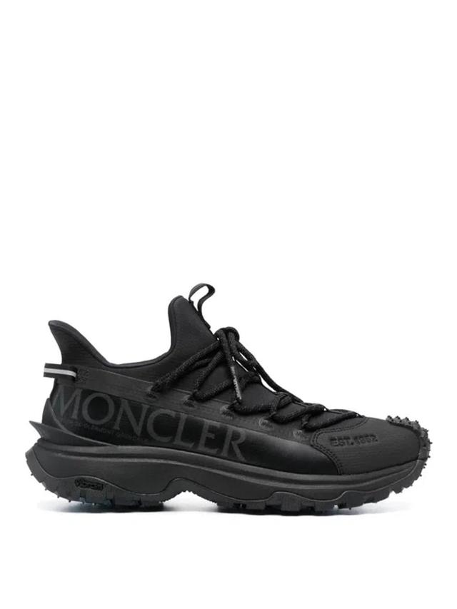 Leather Sneakers In Black Product Image