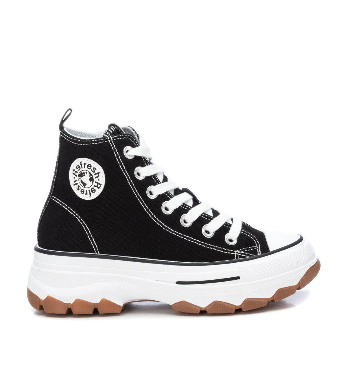 Xti Womens Canvas High-Top Sneakers By Product Image