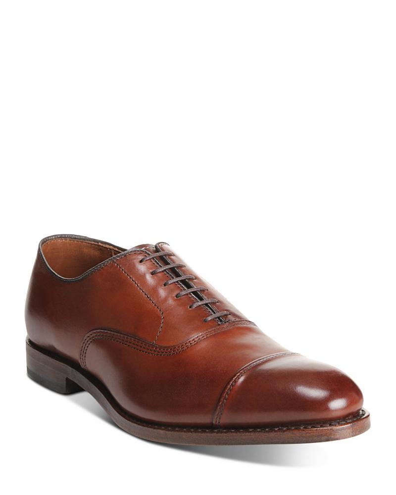 Mens Park Avenue Leather Cap-Toe Oxfords Product Image