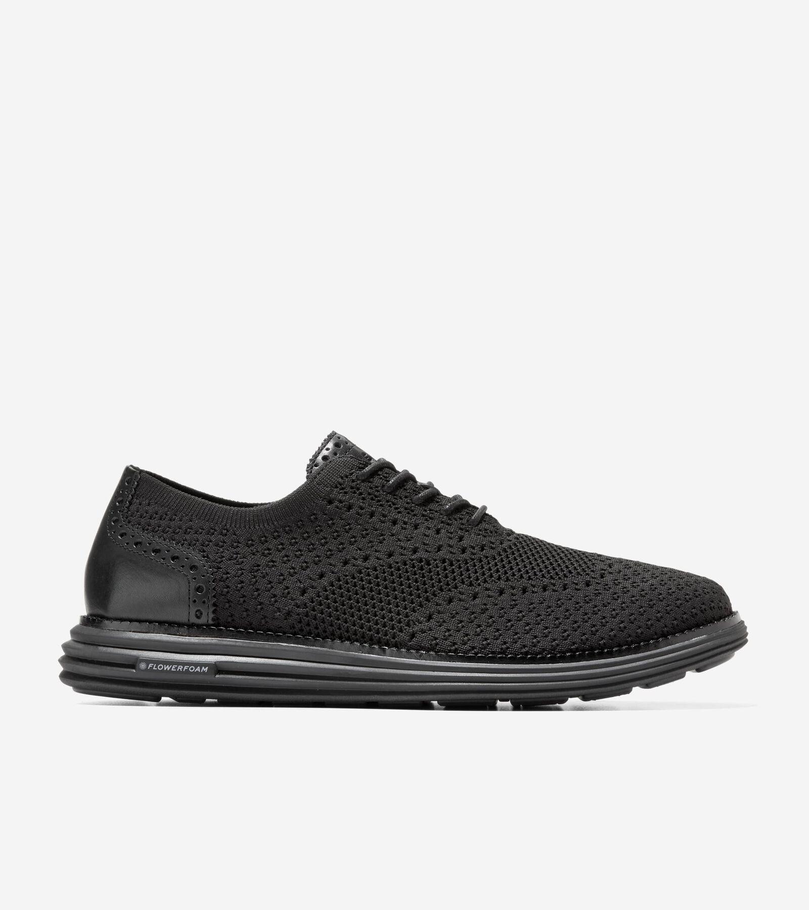 Cole Haan Original Grand Remastered Stitchlite Oxford Black) Men's Lace Up Wing Tip Shoes Product Image