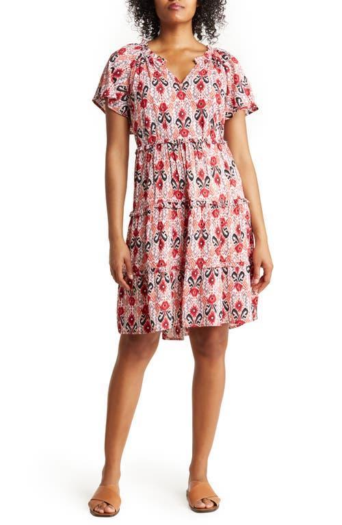 beachlunchlounge Womens Camila Floral Flutter Sleeve Dress Product Image