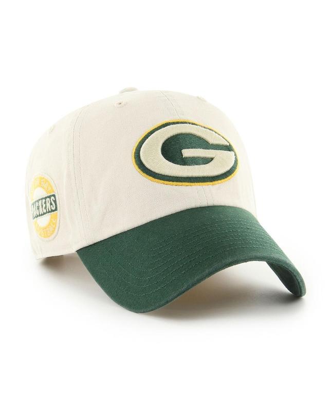 Mens 47 Cream Green Bay Packers Sidestep Clean Up Adjustable Hat - Cream Product Image