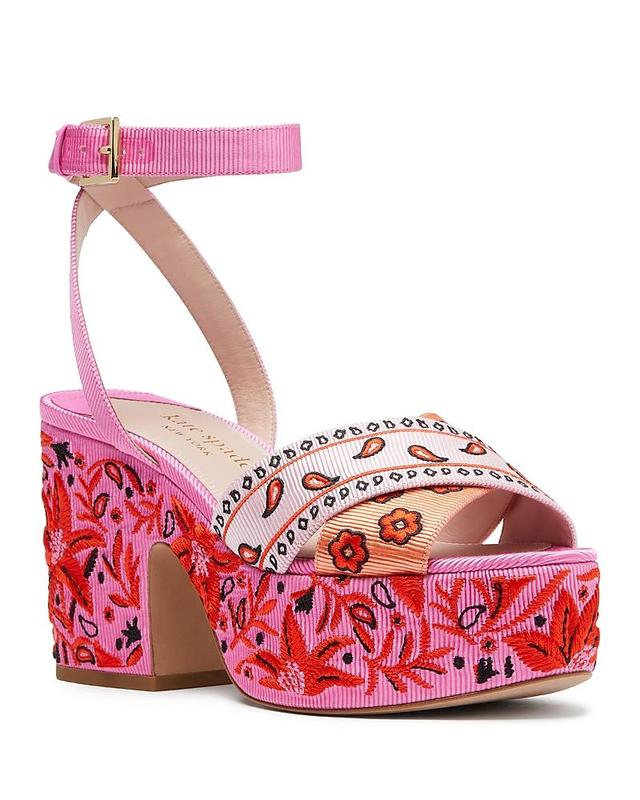 Kate Spade New York Rio Bandana Platform (Persimmon) Women's Sandals Product Image