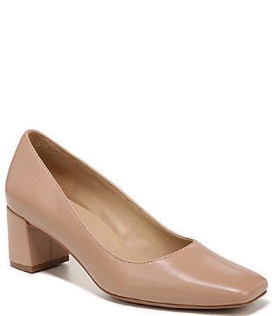 Naturalizer Karina Leather Block Heel Pumps Product Image