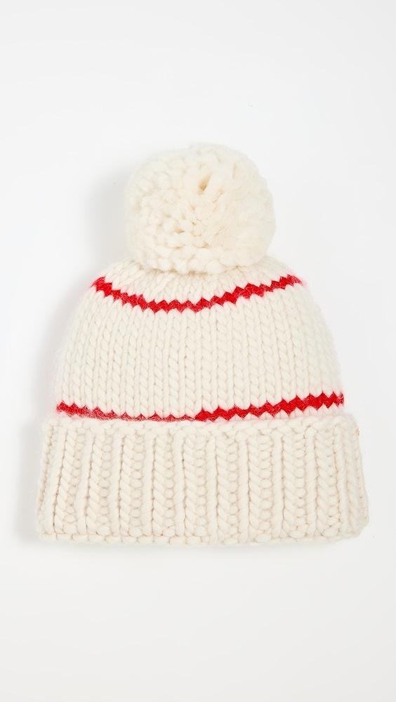 Lele Sadoughi White 49ers Beanie with Yarn Pom Pom | Shopbop Product Image