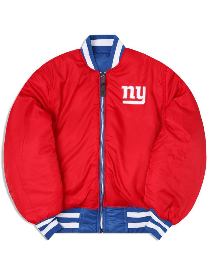 NEW YORK GIANTS X ALPHA X NEW ERA MA-1 BOMBER JACKET Product Image