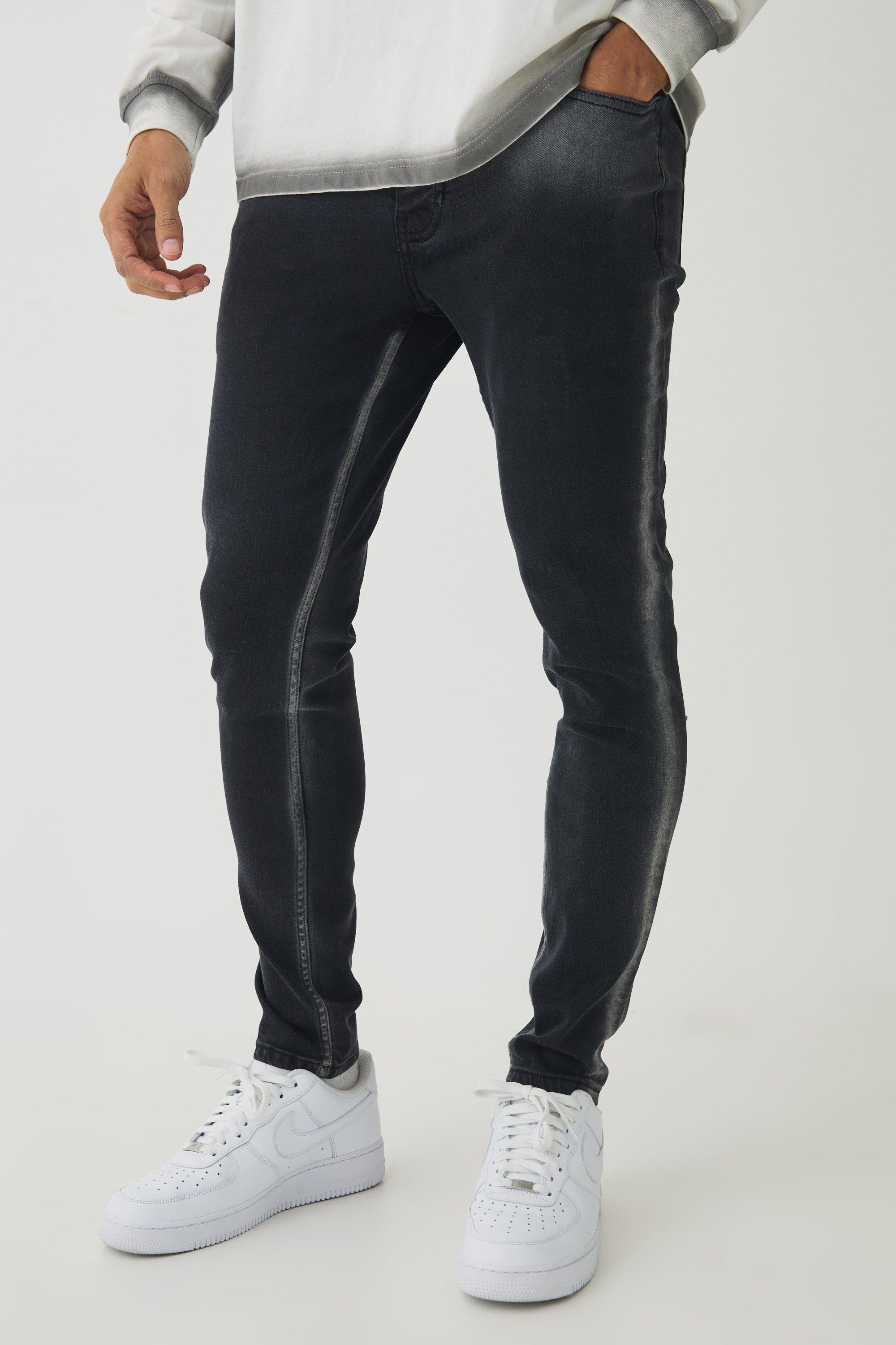 Skinny Stretch Washed Jeans | boohooMAN USA Product Image