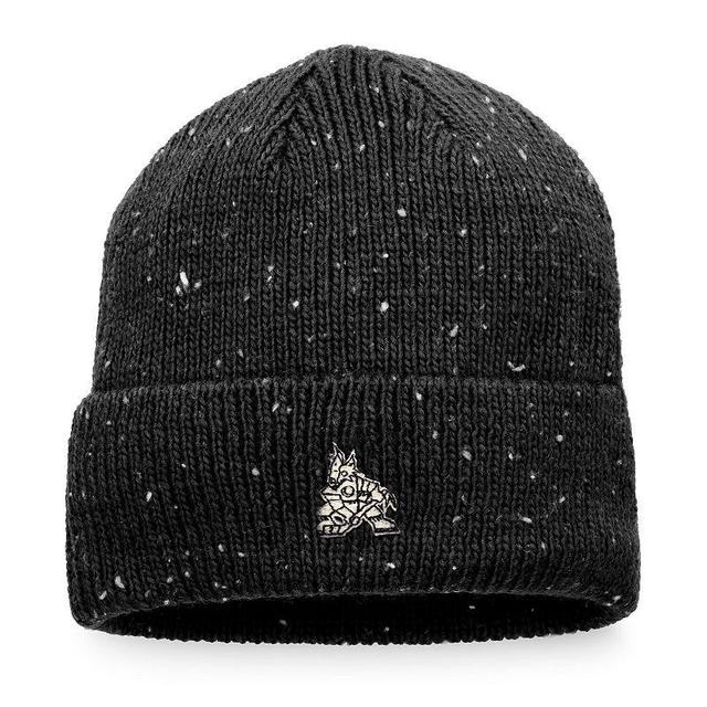 Mens Fanatics Branded Black Arizona Coyotes Authentic Pro Rink Pinnacle Cuffed Knit Hat Product Image