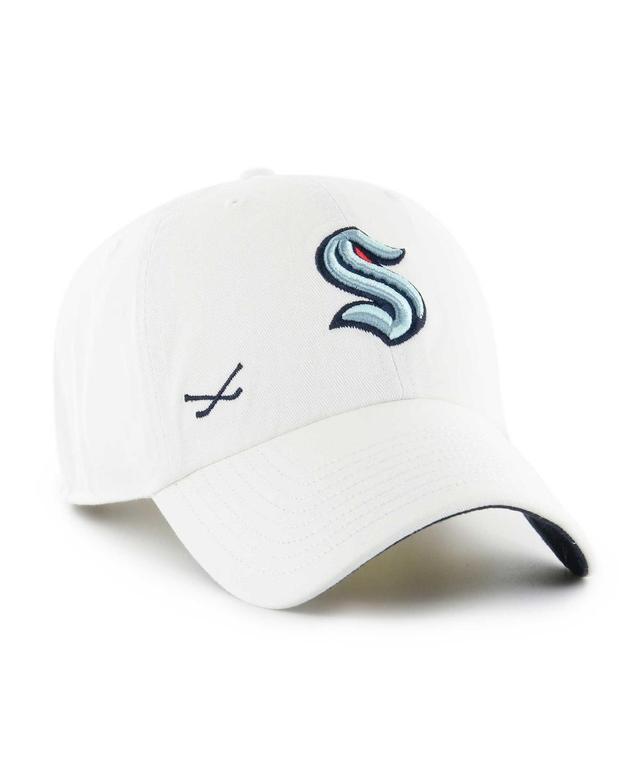 Womens 47 White Seattle Kraken Confetti Clean Up Adjustable Hat Product Image