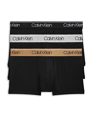 Calvin Klein Microfiber Stretch Wicking Low Rise Trunks, Pack of 3 Product Image