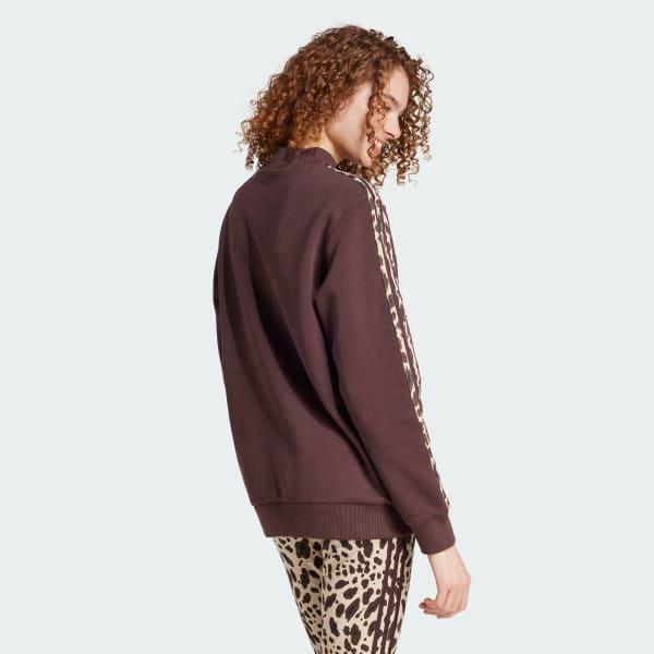 Essentials 3-Stripes Animal-Print Sweatshirt Product Image