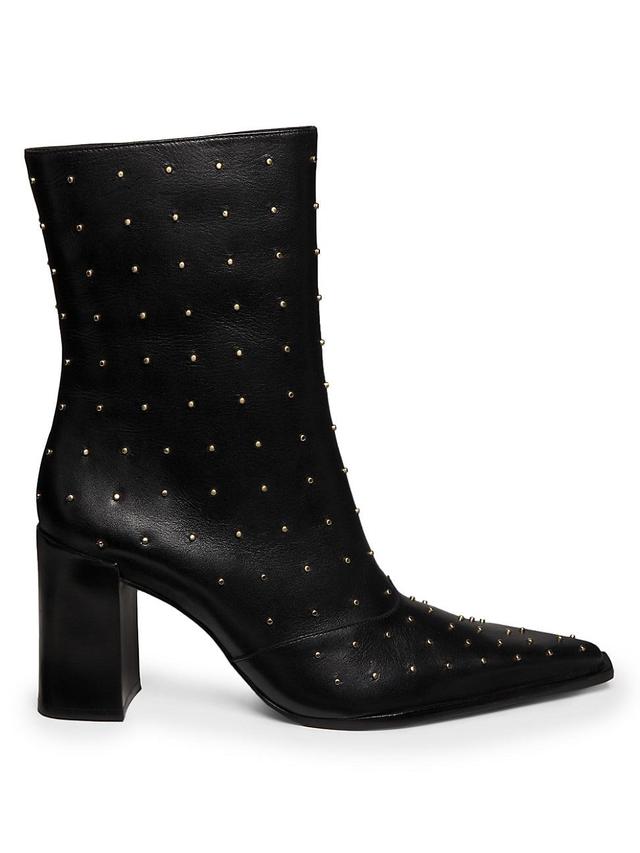 Womens Raffaela 90MM Studded Leather Booties Product Image