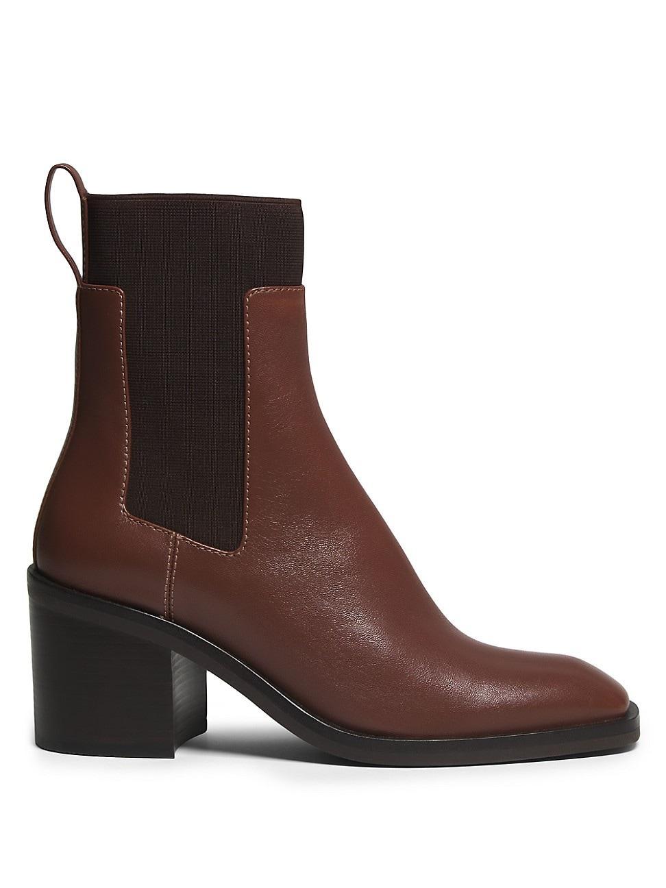 Womens Alexa 70MM Leather Chelsea Boots Product Image