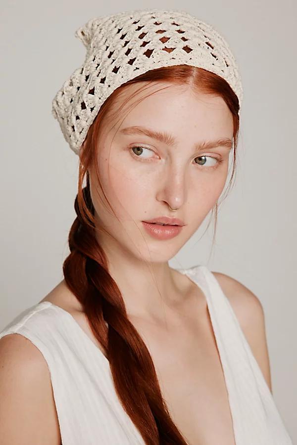 Knit Crochet Headscarf Womens at Urban Outfitters Product Image