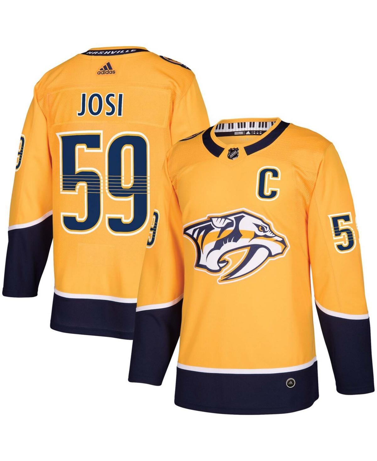 adidas Mens Roman Josi Gold Nashville Predators Home Authentic Player Jersey - Gold Product Image