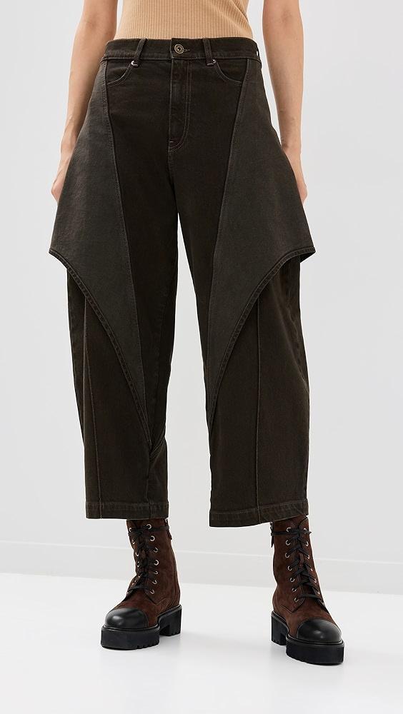 JW Anderson Cropped Sculptural Jeans | Shopbop Product Image