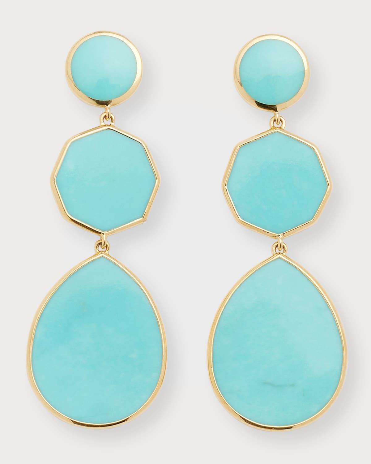 Ippolita Three-Stone Teardrop Earrings Product Image