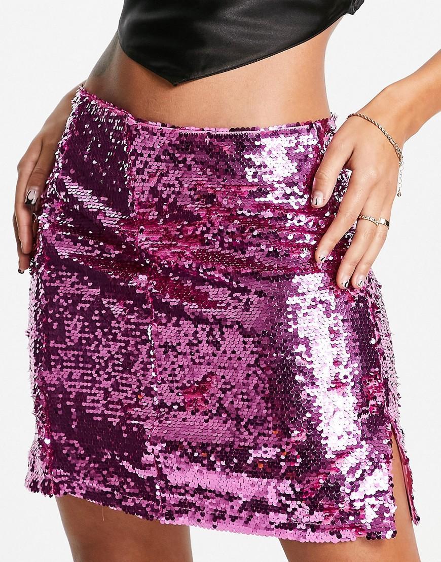 Monki sequin mini skirt Product Image