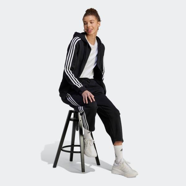 Essentials 3-Stripes Full-Zip Fleece Hoodie product image