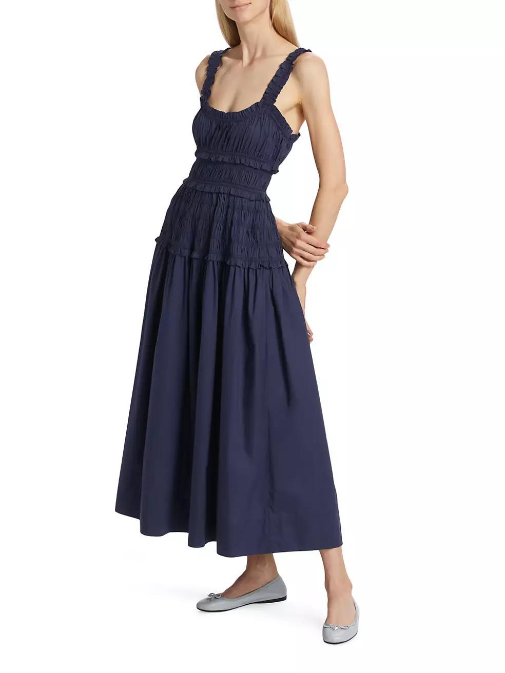 Marianne Cotton Shirred Maxi Dress Product Image