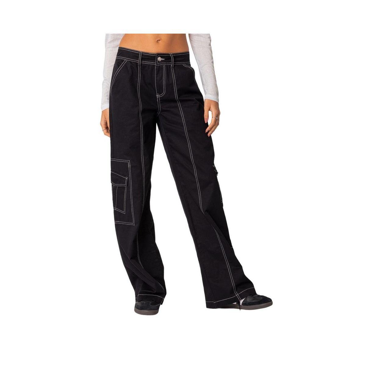 Edikted Helen Low Waist Cargo Pants Product Image